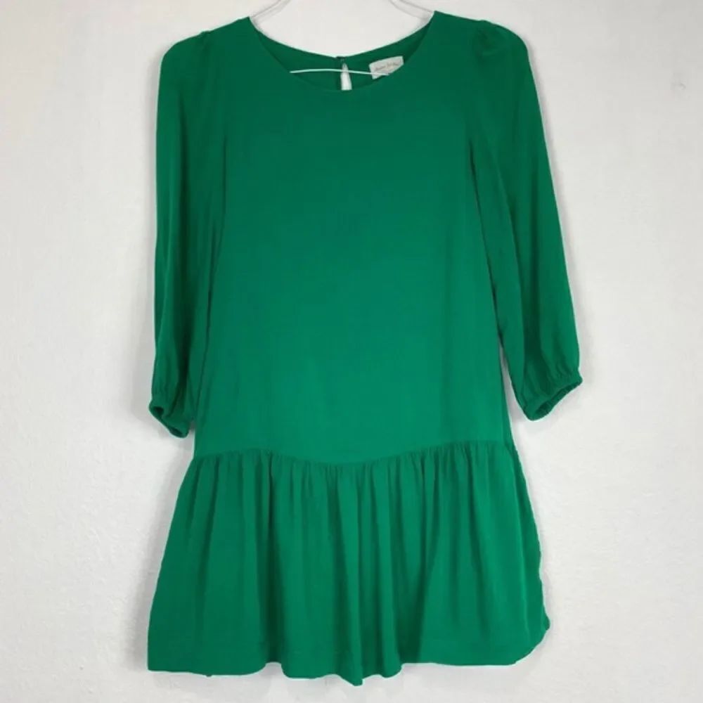 ✨ Anthropologie Meadow Rue Green Dress ✨ - Picture 4 of 6